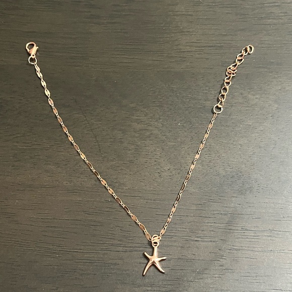 Rose Gold Starfish Anklet/Bracelet - Picture 3 of 4